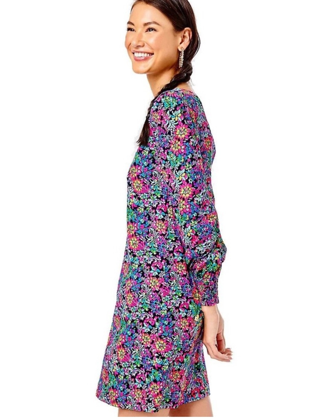 Lilly Pulitzer Diann Long Sleeve Dress in the "Feeling Fintastic"  size Medium